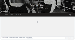 Desktop Screenshot of boxingwriter.co.uk